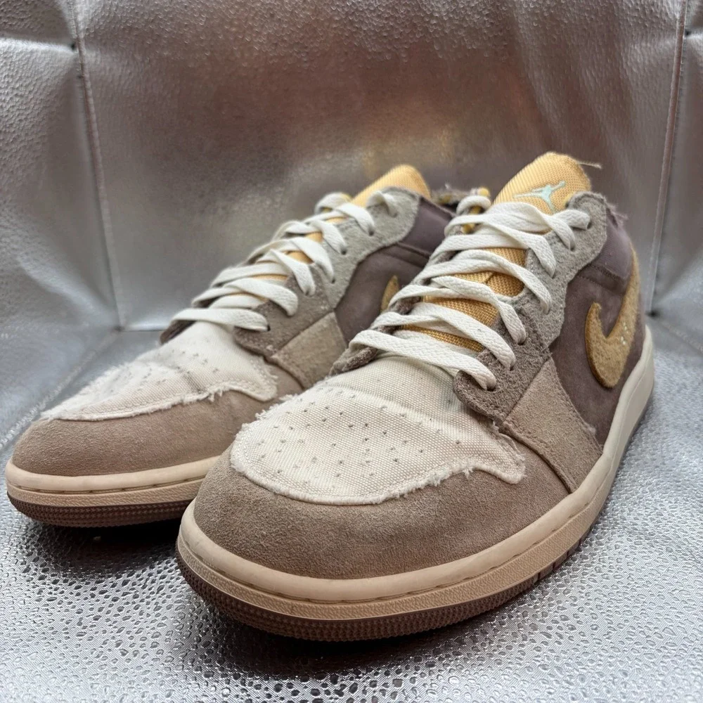 Size 10.5 Nike Air Jordan 1 Low SE Craft Taupe Haze‎ Mens Shoes DN1635-200